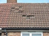 Broken roof tiles replaced in Stretford, Manchester