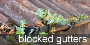 Blocked, leaking, overflowing gutters cleaned or repaired