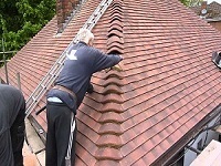Fixing a Rosemary tiled roof in Urmston Manchester